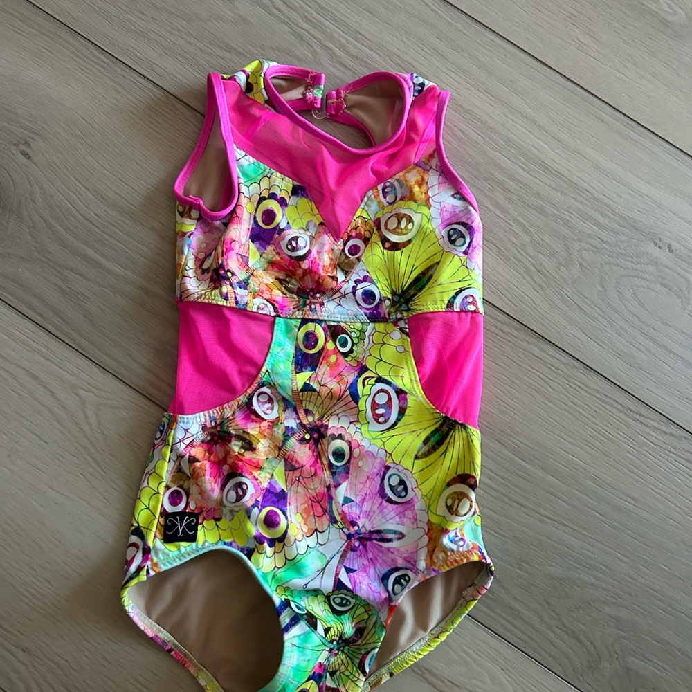 Colorful Kandi Kouture leotard.